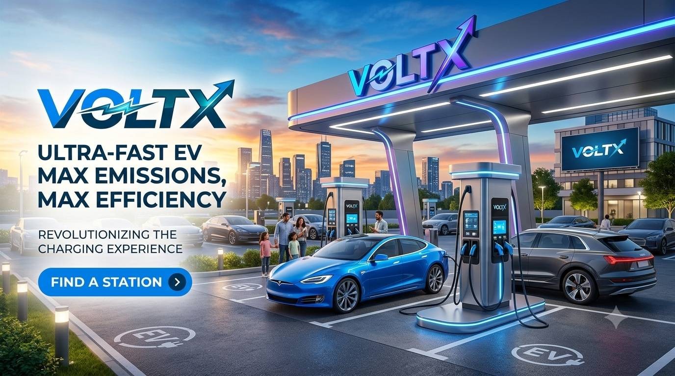 VoltX Ultra-Fast EV Charging - Revolutionizing the Charging Experience